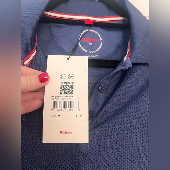 NWT- Wilson Sheridan Polo- Navy, Women’s Medium - Picture 5 of 7